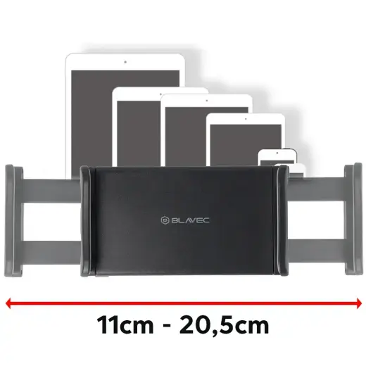 Blavec Car holder BH-18 to headrest (BH18-HRB) black Foto 3