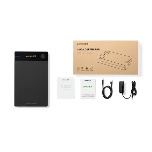 Корпус Ugreen HDD 3,5'' для жестких дисков SATA черный Фото num