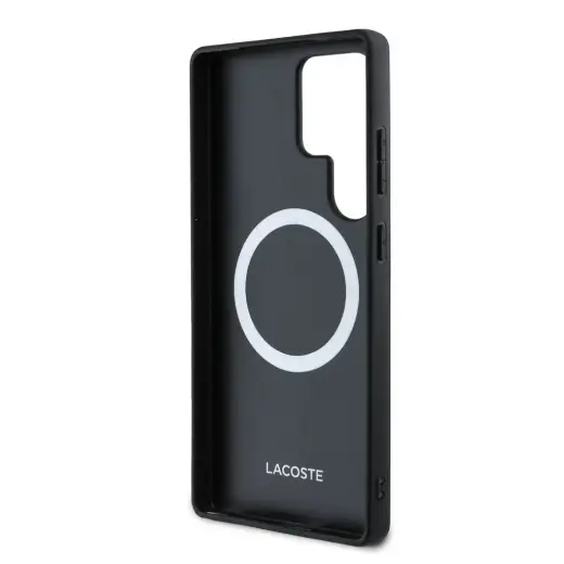 Lacoste Iconic Petit Pique Woven Logo MagSafe Case for Samsung Galaxy S25 Ultra Green Foto 5
