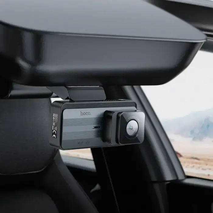 Dash cam for car Hoco with screen 3,69" 2K + rear camera 720P/25fps GPS DV12 silvery gray Foto 14