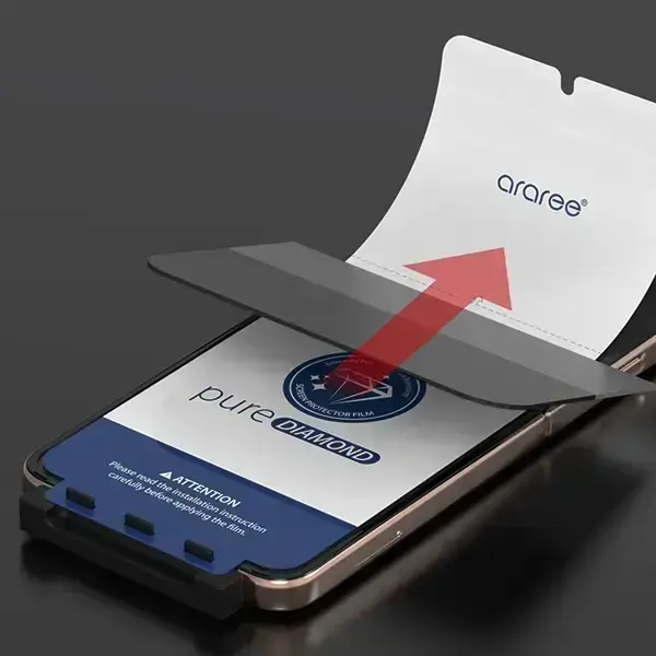 Araree Pure Diamond Film Sam Z Flip5 F731 Antimicrobial Protective Film 2pcs AR30-01771A Foto 8