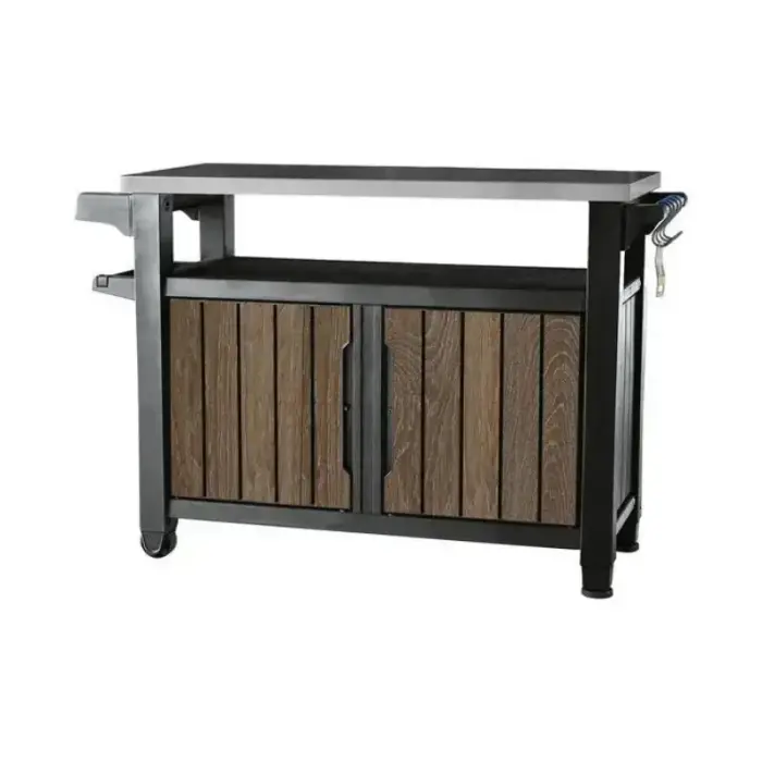Grill table Deco Unity XL 207L walnut tone