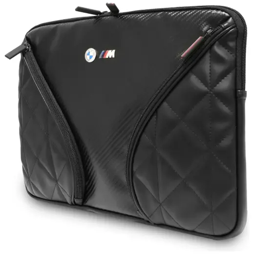 Bag BMW Carbon Pockets & Metal Logo Sleeve 14" black Foto 2