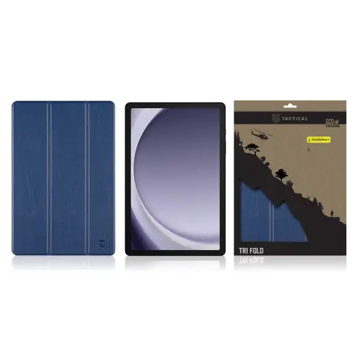 Тактический чехол-книжка Tri Fold для Samsung Galaxy TAB A9+ 11" синий Фото num