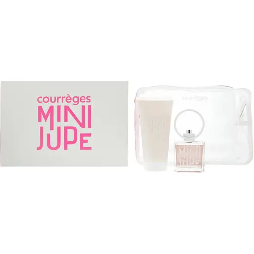 Set Courreges: Mini Jupe, Eau De Parfum, For Women, 50 ml + Mini Jupe, Hydrating, Body Cream, For Face, All Day, 150 ml