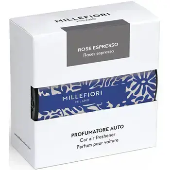 Millefiori Textil Floral Rose Espresso ( modrá ) - Vůně do auta