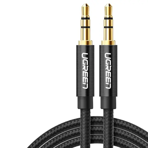 UGREEN AV112 Mini jack cable 3.5mm AUX 2m (black) Photo