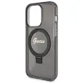 Guess GUHMP13LHRSGSK iPhone 13 Pro | 13 6.1" czarny|black hardcase Ring Stand Script Glitter MagSafe Фото num
