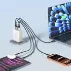 TECH-PROTECT NC200W-GAN 4-PORT NETWORK CHARGER PD 200W / QC3.0 WHITE Фото num