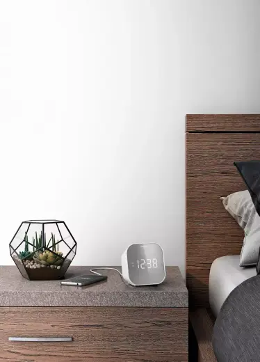 PHILIPS radio pulkstenis, balts Photo