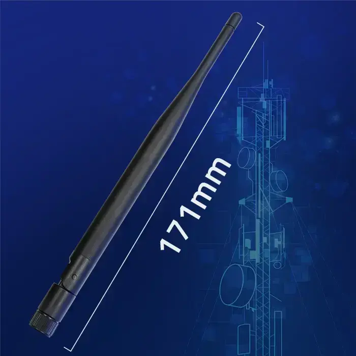 Qoltec Wi-Fi antenna 2.4/2.5 GHz | 5.1/5.8 GHz | 5dBi | omnidirectional | Indoor Photo