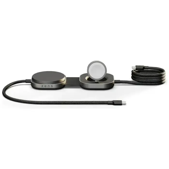 Zens Pro 3 беспроводная зарядка 2-в-1 | Qi 2 | 15W | чёрная