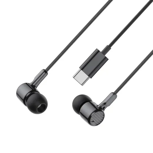 XO wired earphones EP81 USB-C black Foto 3