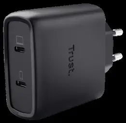 Lādētājs Trust Maxo 65W Black USB-C + 2m USB-C Cable