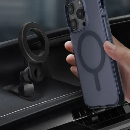 UNIQ magnetyczny uchwyt sam Trelix Car Dash Mount czarny|midnight black Фото num