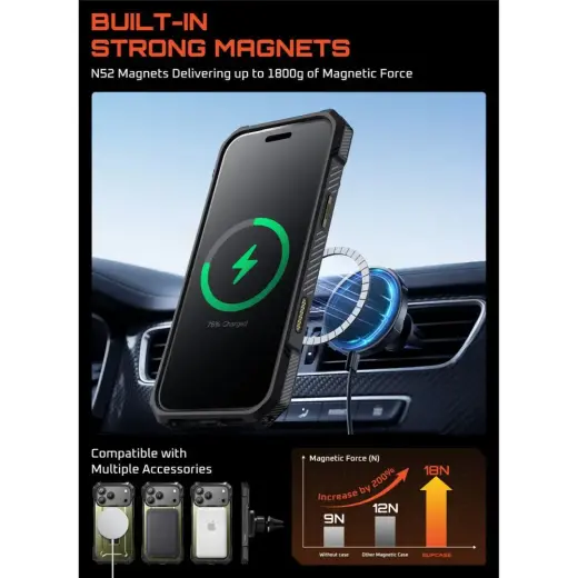 SUPCASE UB GRIP MAG MAGSAFE IPHONE 17 PRO GULDAN Photo