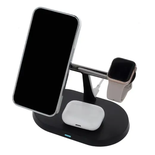Maxlife MXWC-03 3in1 wireless charger 15W black Foto 10