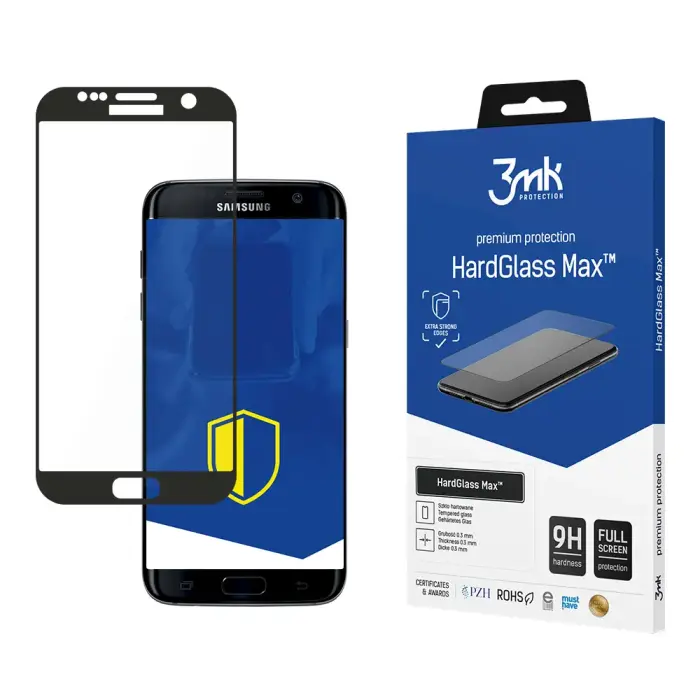 Samsung Galaxy S7 Edge black - 3mk HardGlass Max™ screen protector Фото num