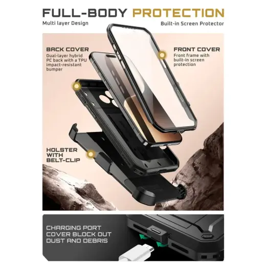 SUPCASE UB PRO IPHONE 17 PRO MAX BLACK Photo
