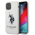 US Polo USHCP12MSLHRWH iPhone 12|12 Pro 6,1" biały|white Silicone Collection — Фото 1