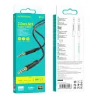 Borofone Cable AUX BL16 - jack 3,5mm to jack 3,5mm - 1 metr black Photo