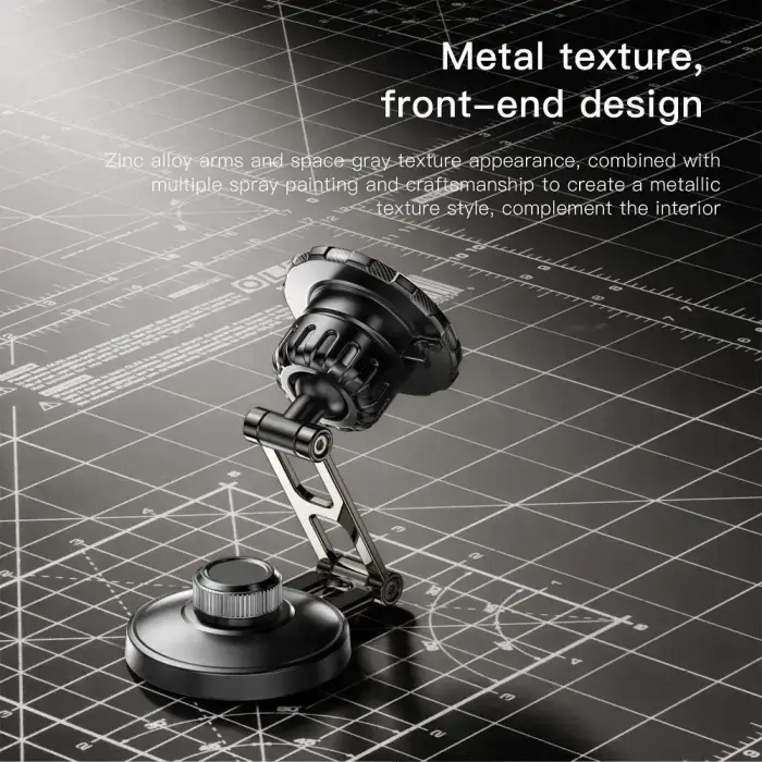 Magnetic car phone holder Forcell F-Grip IronSecure windshield / dashboard black Photo