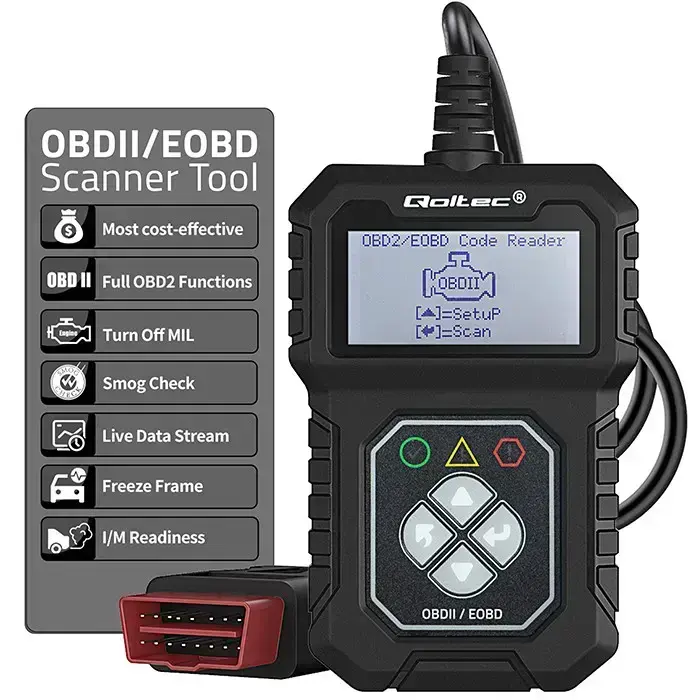 Qoltec Digital OBD2 EOBD diagnostic Tester Interface ProLine  | 8V-25V | Dual System Foto 7