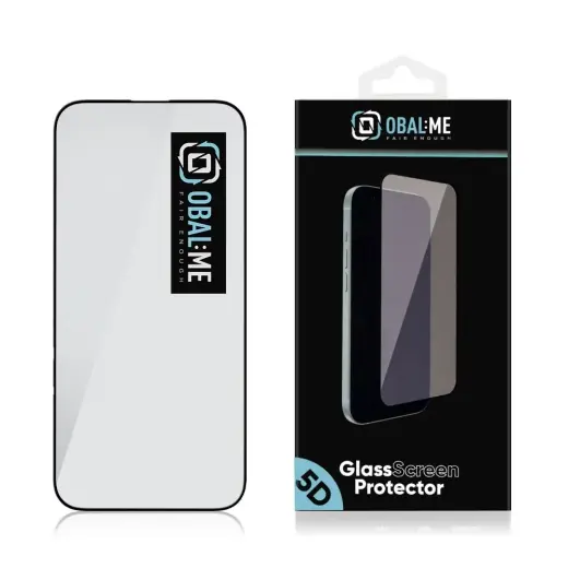 OBAL:ME 5D tempered glass for phone Apple iPhone 16 Pro Max black Photo
