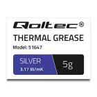 Qoltec Thermal grease 3.17 W/m-K | 5g | Silver Photo