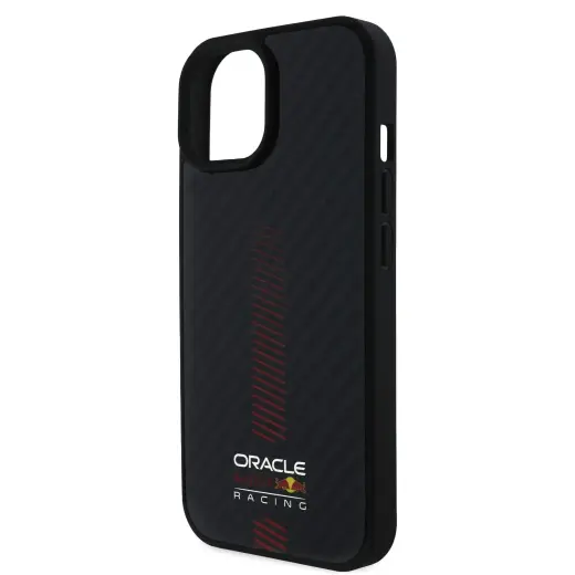 Red Bull Carbon Powerbar чехол для телефона для iPhone 15 черный с поддержкой MagSafe Фото num