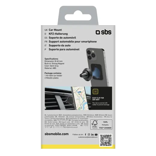 Magnetic car holder with clip Photo