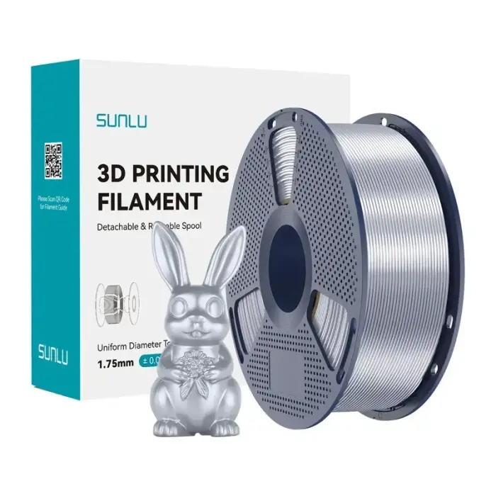 Sunlu Filament PLA+ Silk Silver