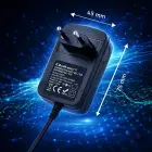 Qoltec Automatic charger for AGM GEL STD batteries | 6V/12V charger | 6W | 5.5x2.1 | 1.8m cable Photo