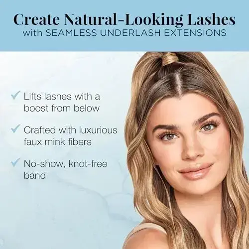 Ardell Seamless False Eyelashes, Fauxmink M Curl, 32 CT Foto 3