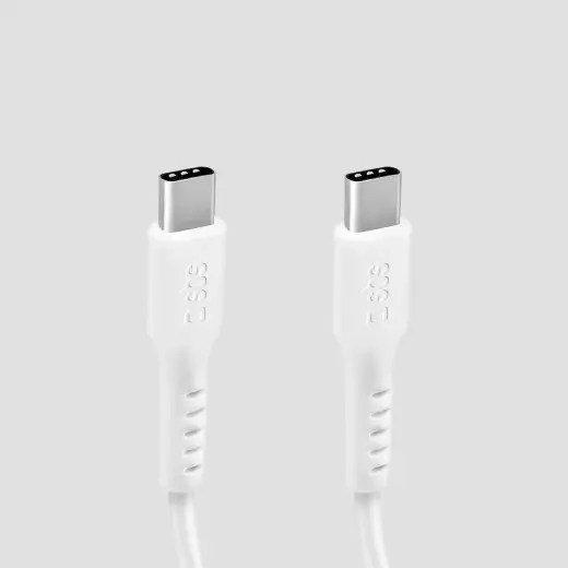 провод для передачи данных и зарядки | USB-C на USB-C | 1m | белый Фото num