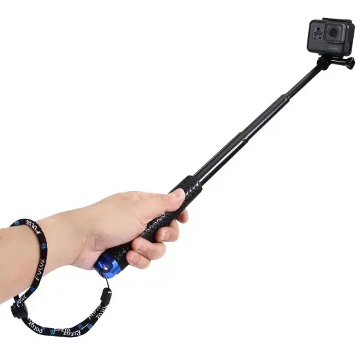 Puluz Selfie Stick for sports cameras PZ150 (black) Foto 4