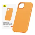 Phone Case for iPhone 15 Plus Baseus Fauxther Series (Orange) Foto 1