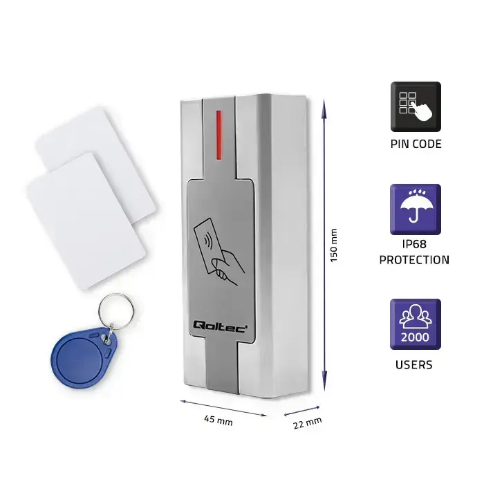 Qoltec Proximity card and key fob reader Foto 2