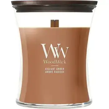 WoodWick Radiant Amber Váza ( zářivý jantar ) - Vonná svíčka 275.0g