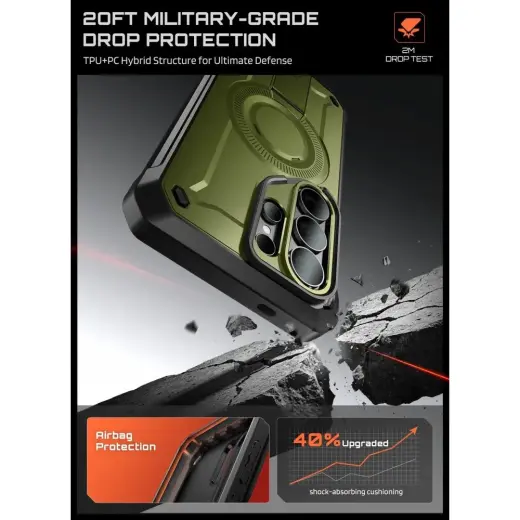 SUPCASE UNICORN BEETLE PRO MAG MAGSAFE 2-SET GALAXY S26 ULTRA GULDAN Foto 3