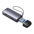 Baseus Lite Series SD|TF memory card reader, USB (gray) Foto 3