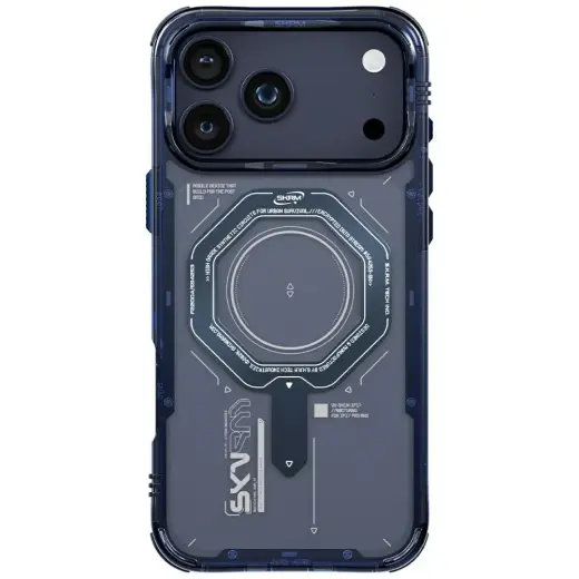 Skinarma Magma Case for iPhone 17 Pro Max Magnetic Charging blue