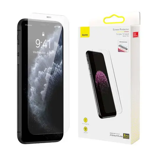 Baseus 0.3mm Full-glass Tempered Glass Film(2pcs pack) for iPhone XS Max|11 Pro Max 6.5inch Foto 6