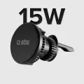 Smartphone holder with inductive charger SBS TESUPFANWIR15W 15W for air vent, with cooling - black Фото num