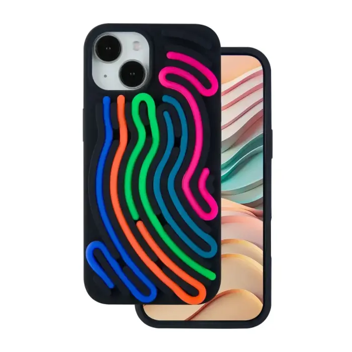 DIY Snake phone case for iPhone 13 black