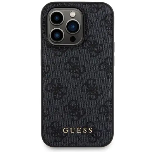 Zestaw Guess GUBPM5P13L4GEMGK iPhone 13 Pro 6.1" hardcase + Powerbank 5000mAh MagSafe czarny|black 4G Metal Logo Фото num