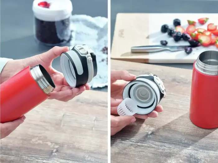 LEIFHEIT Термокружка Flip 350мл красная Фото num