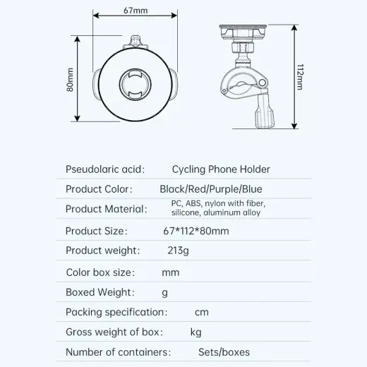 Blavec Uchwyt Rowerowy BV-03 Velo Quick Lock Magsafe to handlebar (BV03-QLMHB) black Photo