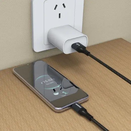 Dudao L3ST data transfer and charging cable | USB-A to USB-C | 25W | 1.2m | black Photo