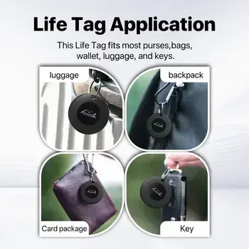 Lifemate GPS Bluetooth LifeTag Tracker HD-P16-3 Android + keyring black (damaged packaging) Фото num